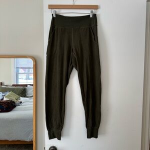 Lululemon Align High Rise Joggers Olive Green Size 6